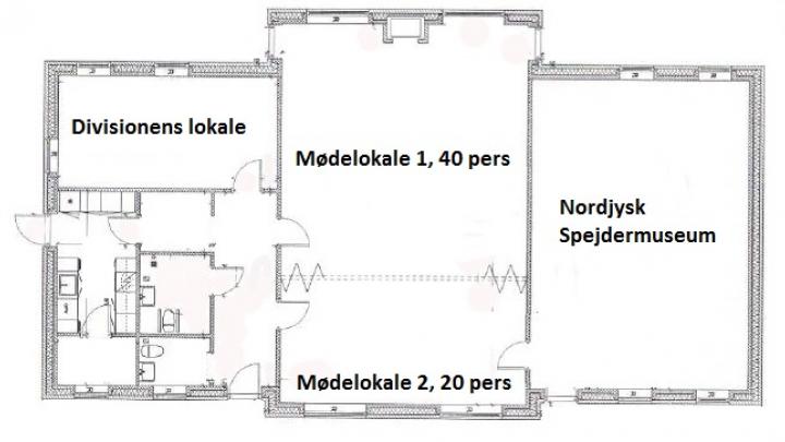 Spejdergården lokaleoversigt